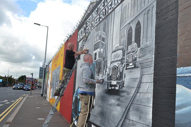Belfast Black Cab Taxi Private Tour 2hr with Original Guides - Bobby Sands mural: the personal names behind big politics