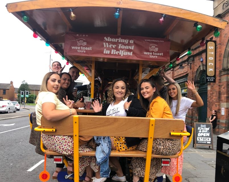Belfast: City Centre Beer Bike Tour - The route: Royal Avenue, Corn Market, City Hall, and the Opera House zone