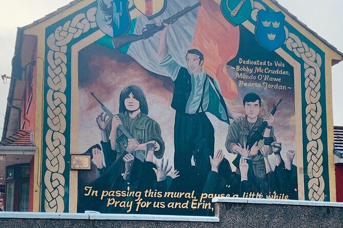 World Famous Belfast City Centre Black Cab/Taxi Tour 2 Hours - Bobby Sands Mural on the Falls Road: Where the IRA Story Begins